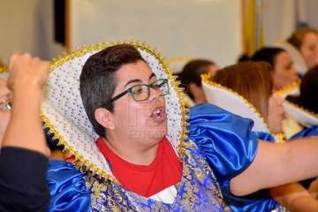 Visita de apyo a los grupos murgueros de Telde (Foto Francisco Javier Santana)